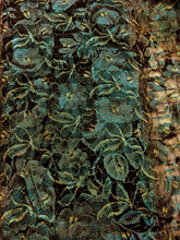 Stretch Lace - 60-inches Wide Metallic Black/Blue Close-Out